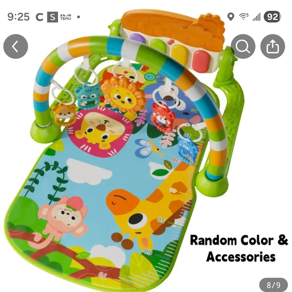 Colorful Animal Play Gym for Kids